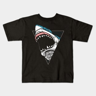 Cyber Shark Punk Kids T-Shirt